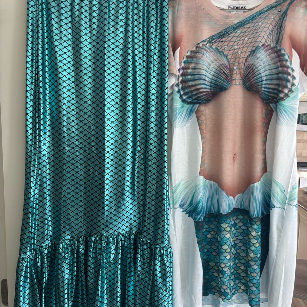 Mermaid Scale costume  - Teal